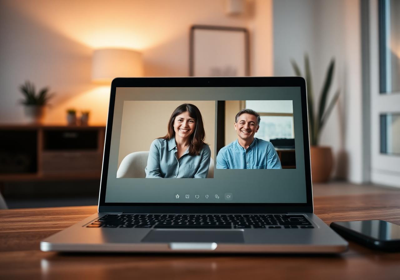 One-on-one Zoom call between coach and client
